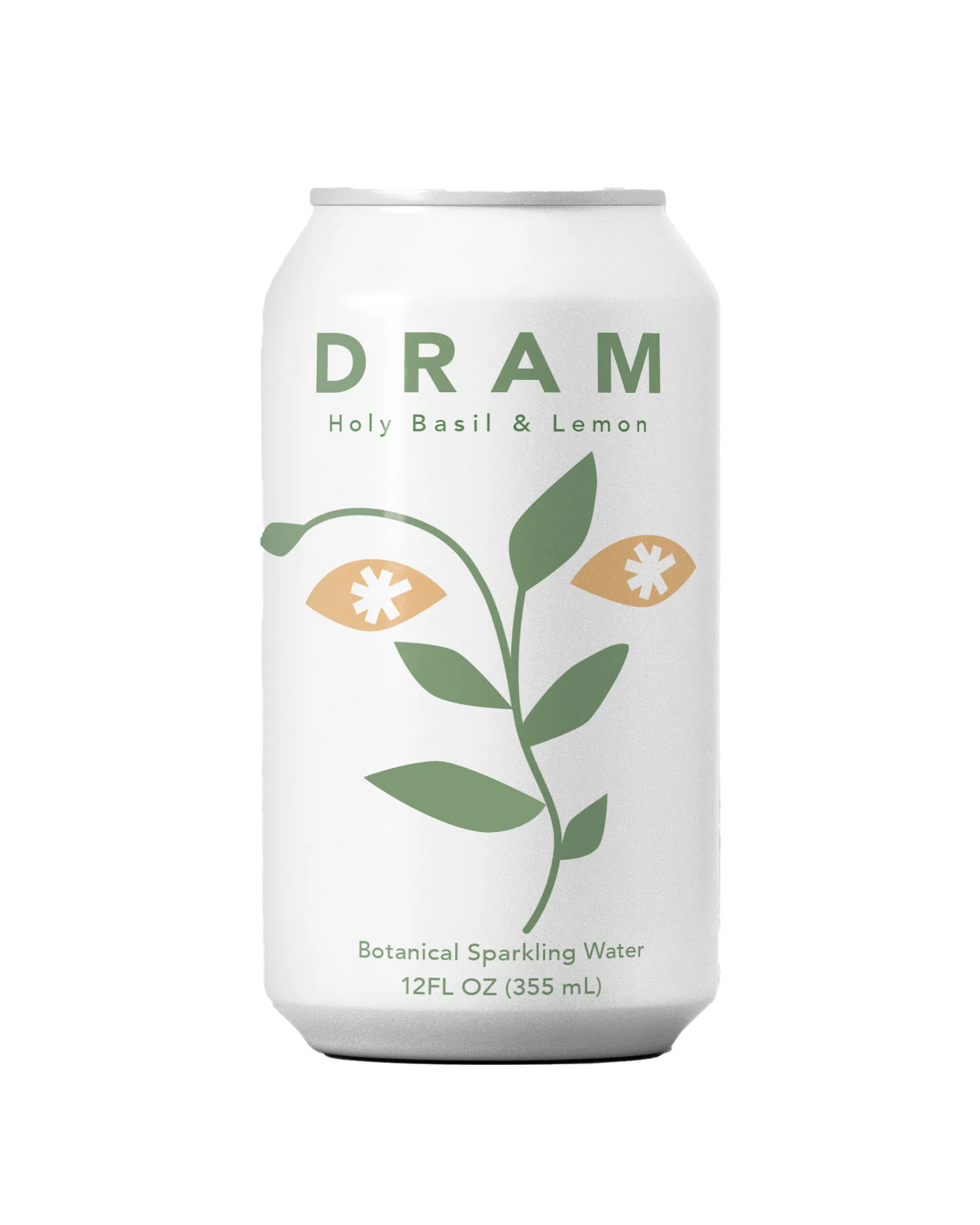 DRAM Apothecary Holy Basil and Lemon Sparkling Water 12oz