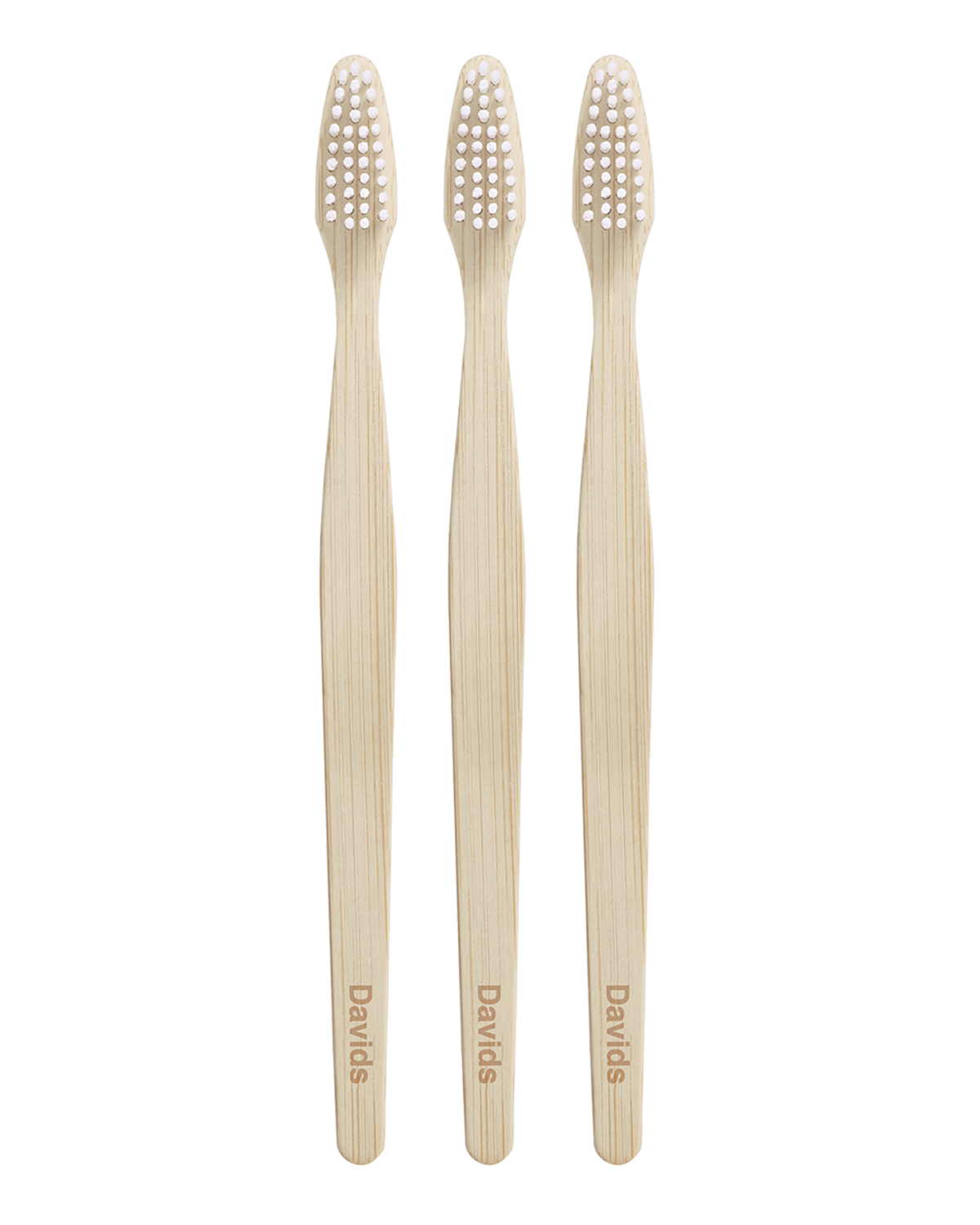 Davids Premium Bamboo Toothbrush - 3 Pack