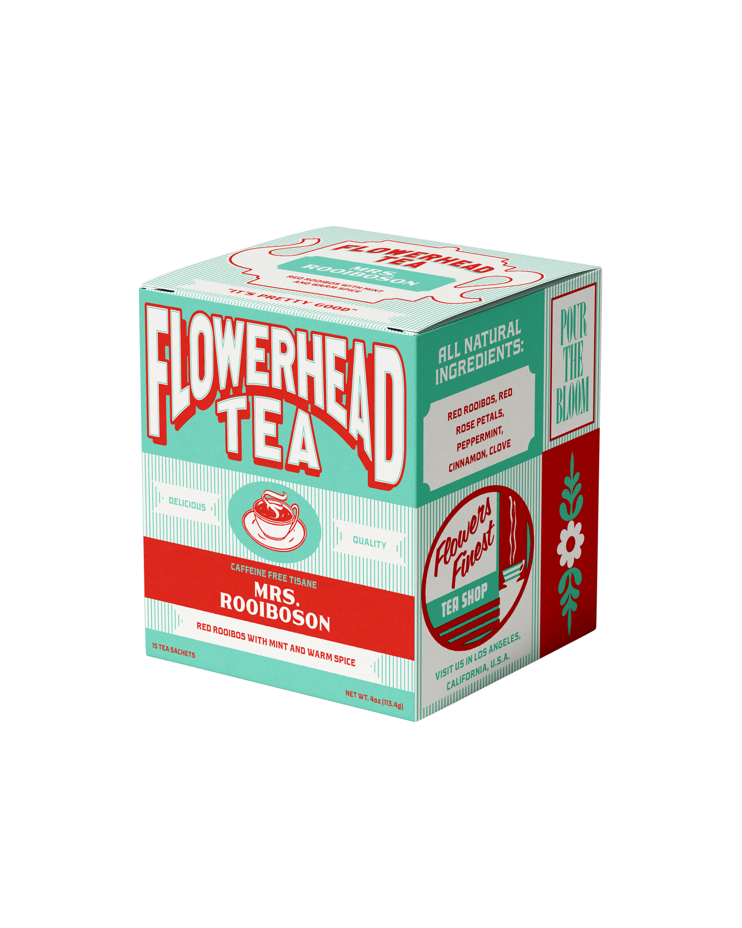 Flowerhead Tea - Mrs. Rooiboson Tea Bags